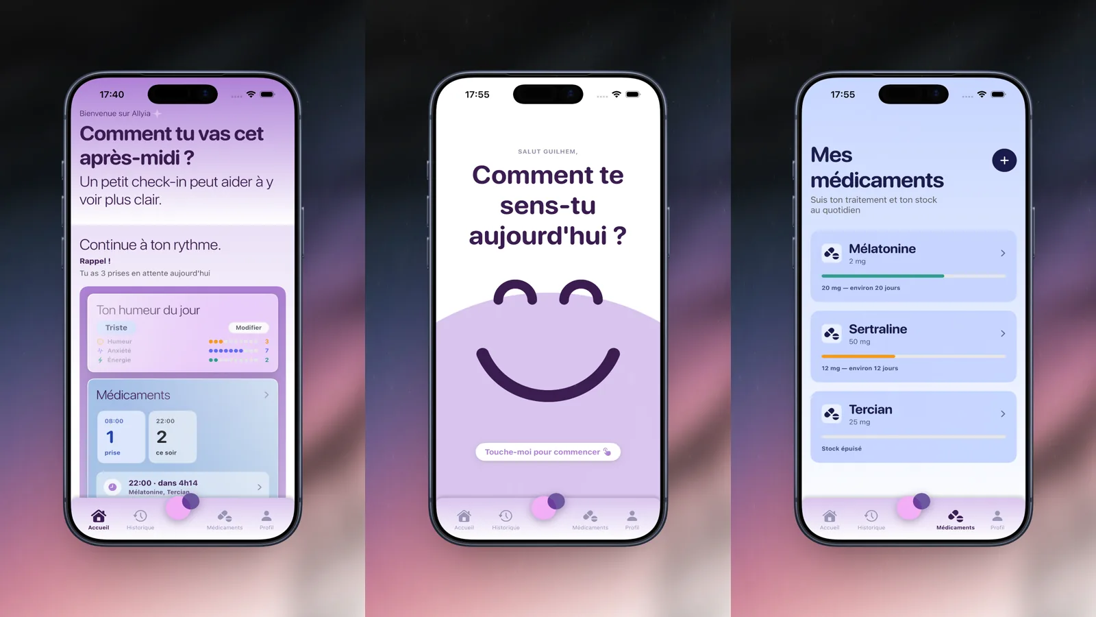 Allyia - Application de gestion de santé mentale