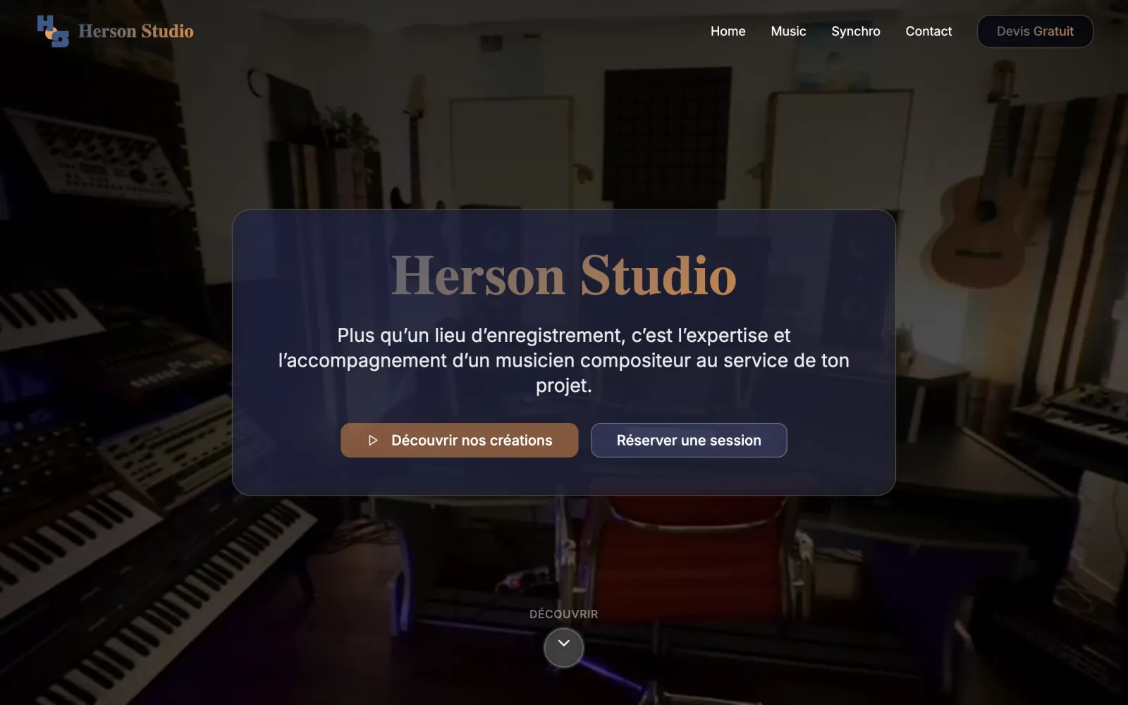 Herson Studio - Studio de musique professionnel