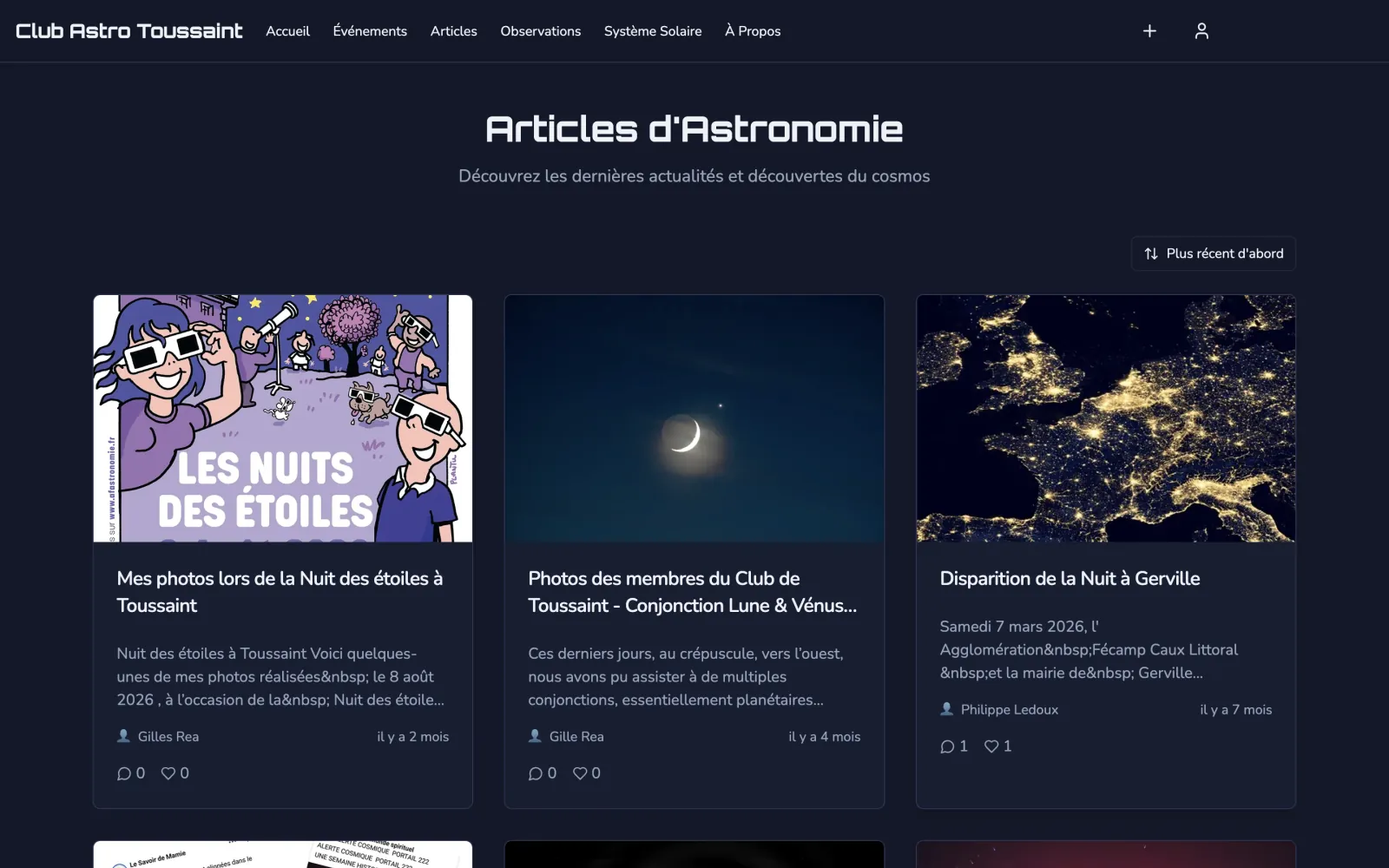 Club Astro Toussaint - Blog d'un club d'astronomie amateur — visuel 2 sur 5