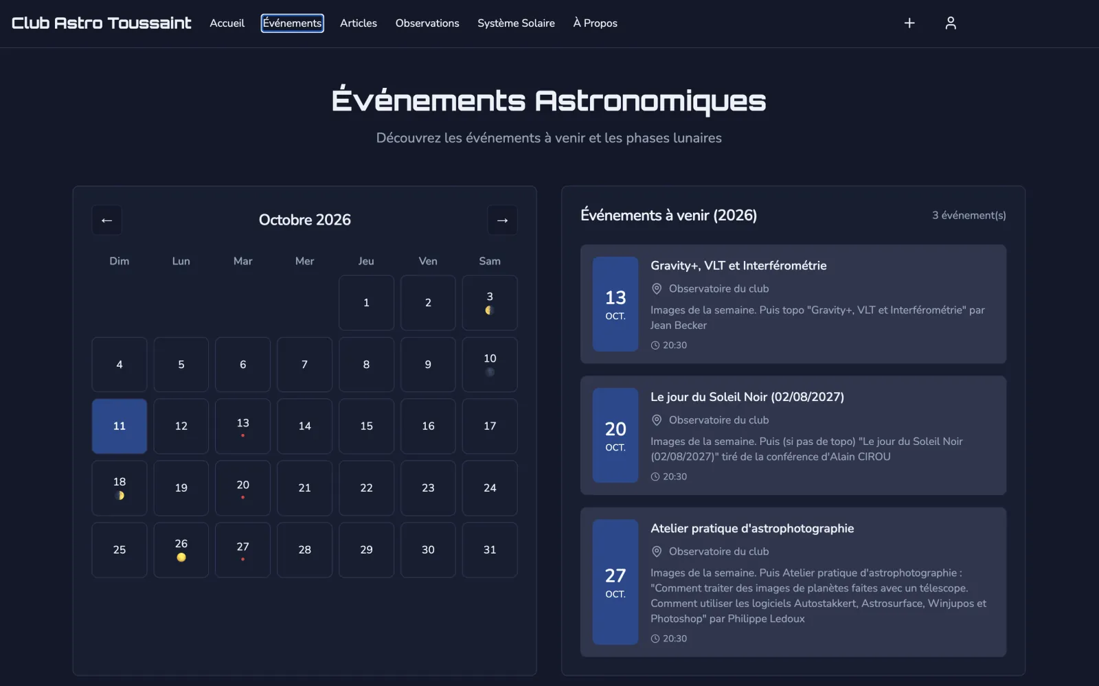 Club Astro Toussaint - Blog d'un club d'astronomie amateur — visuel 3 sur 5